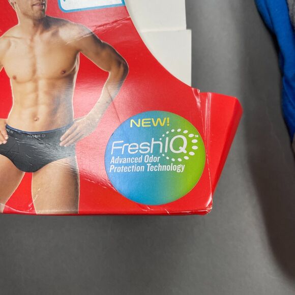 Hanes Men's Underwear Briefs Tagless 2XL 44/46 Red Gray Blue Lot of 3 - Picture 5 of 7